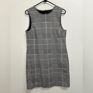 Theory Black and White Houndstooth “Adraya” Mini Sheath Dress - Size 10
